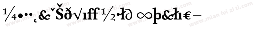 AbRomanSerif Bold Italic字体转换